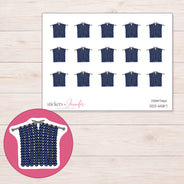 DDZ-6587 planner sticker sheet with enlarged sticker detail