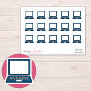 DDZ-6591 planner sticker sheet with enlarged sticker detail