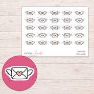 DDZ-6598 planner sticker sheet with enlarged sticker detail