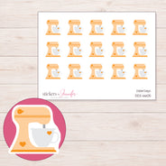 DDZ-6605 planner sticker sheet with enlarged sticker detail