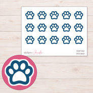DDZ-6621 planner sticker sheet with enlarged sticker detail