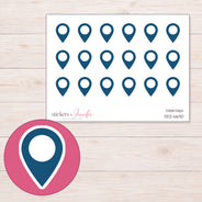 DDZ-6630 planner sticker sheet with enlarged sticker detail