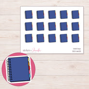 DDZ-6633 planner sticker sheet with enlarged sticker detail