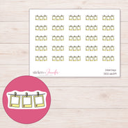 DDZ-6639 planner sticker sheet with enlarged sticker detail