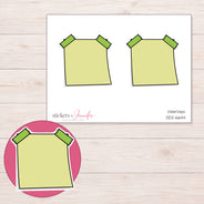 DDZ-6644 planner sticker sheet with enlarged sticker detail