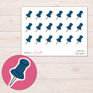 DDZ-6649 planner sticker sheet with enlarged sticker detail