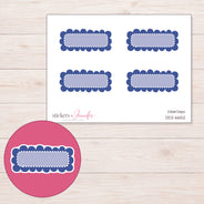 DDZ-6652 planner sticker sheet with enlarged sticker detail