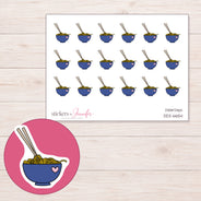 DDZ-6654 planner sticker sheet with enlarged sticker detail