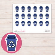 DDZ-6657 planner sticker sheet with enlarged sticker detail
