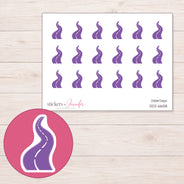 DDZ-6658 planner sticker sheet with enlarged sticker detail