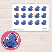 DDZ-6660 planner sticker sheet with enlarged sticker detail