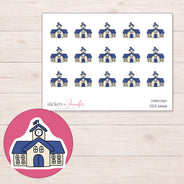 DDZ-6666 planner sticker sheet with enlarged sticker detail