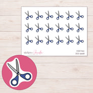 DDZ-6668 planner sticker sheet with enlarged sticker detail