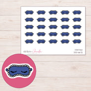 DDZ-6672 planner sticker sheet with enlarged sticker detail
