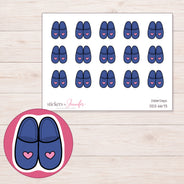 DDZ-6673 planner sticker sheet with enlarged sticker detail