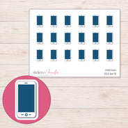 DDZ-6675 planner sticker sheet with enlarged sticker detail