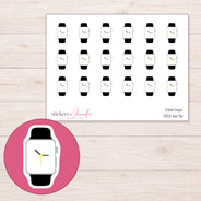 DDZ-6676 planner sticker sheet with enlarged sticker detail