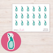 DDZ-6679 planner sticker sheet with enlarged sticker detail