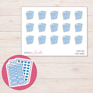 DDZ-6682 planner sticker sheet with enlarged sticker detail