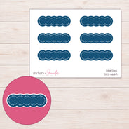 DDZ-6689 planner sticker sheet with enlarged sticker detail
