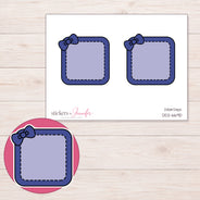 DDZ-6690 planner sticker sheet with enlarged sticker detail