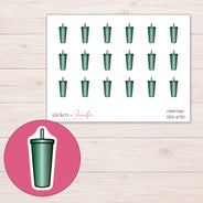 DDZ-6701 planner sticker sheet with enlarged sticker detail