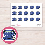 DDZ-6704 planner sticker sheet with enlarged sticker detail