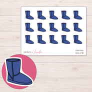 DDZ-6718 planner sticker sheet with enlarged sticker detail