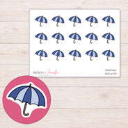 DDZ-6719 planner sticker sheet with enlarged sticker detail