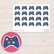 DDZ-6721 planner sticker sheet with enlarged sticker detail