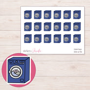 DDZ-6731 planner sticker sheet with enlarged sticker detail