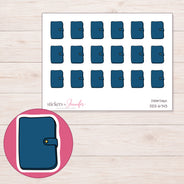 DDZ-6743 planner sticker sheet with enlarged sticker detail
