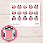 DDZ-6758 planner sticker sheet with enlarged sticker detail