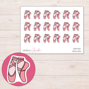 DDZ-6764 planner sticker sheet with enlarged sticker detail