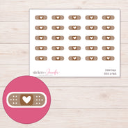 DDZ-6765 planner sticker sheet with enlarged sticker detail