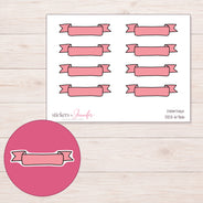 DDZ-6766 planner sticker sheet with enlarged sticker detail