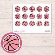 DDZ-6770 planner sticker sheet with enlarged sticker detail