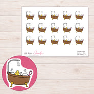 DDZ-6771 planner sticker sheet with enlarged sticker detail
