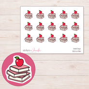 DDZ-6784 planner sticker sheet with enlarged sticker detail