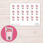 DDZ-6785 planner sticker sheet with enlarged sticker detail