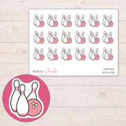 DDZ-6790 planner sticker sheet with enlarged sticker detail