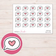 DDZ-6792 planner sticker sheet with enlarged sticker detail