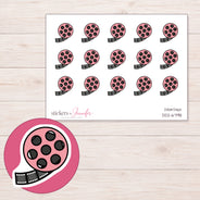 DDZ-6798 planner sticker sheet with enlarged sticker detail