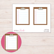 DDZ-6808 planner sticker sheet with enlarged sticker detail