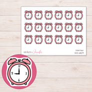 DDZ-6809 planner sticker sheet with enlarged sticker detail
