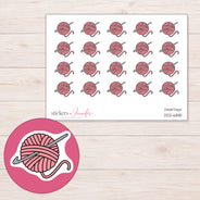 DDZ-6818 planner sticker sheet with enlarged sticker detail