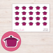 DDZ-6820 planner sticker sheet with enlarged sticker detail