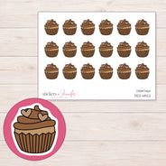 DDZ-6822 planner sticker sheet with enlarged sticker detail