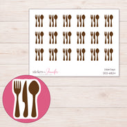 DDZ-6824 planner sticker sheet with enlarged sticker detail