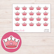 DDZ-6840 planner sticker sheet with enlarged sticker detail